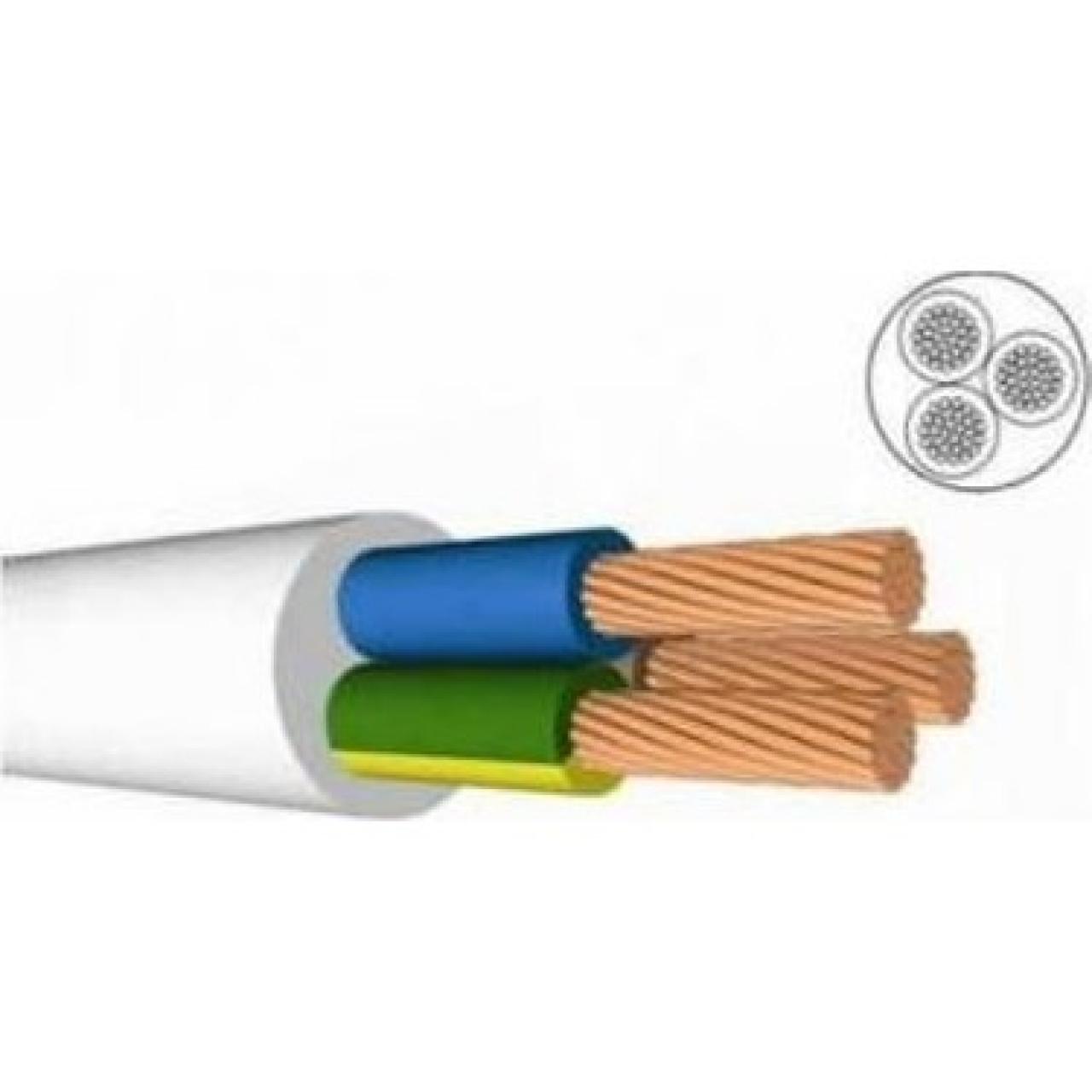 Sartel 3 x 2.5 mm Bakır TTR Kablo 1 Metre 