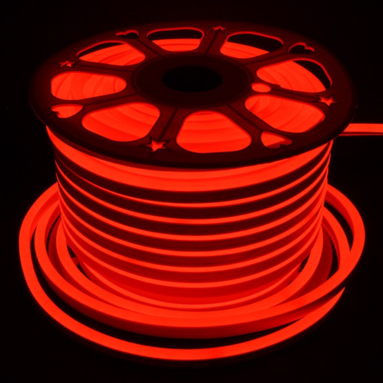 Neon Esnek Led Şerit  220 Volt  50 Metre Kırmızı