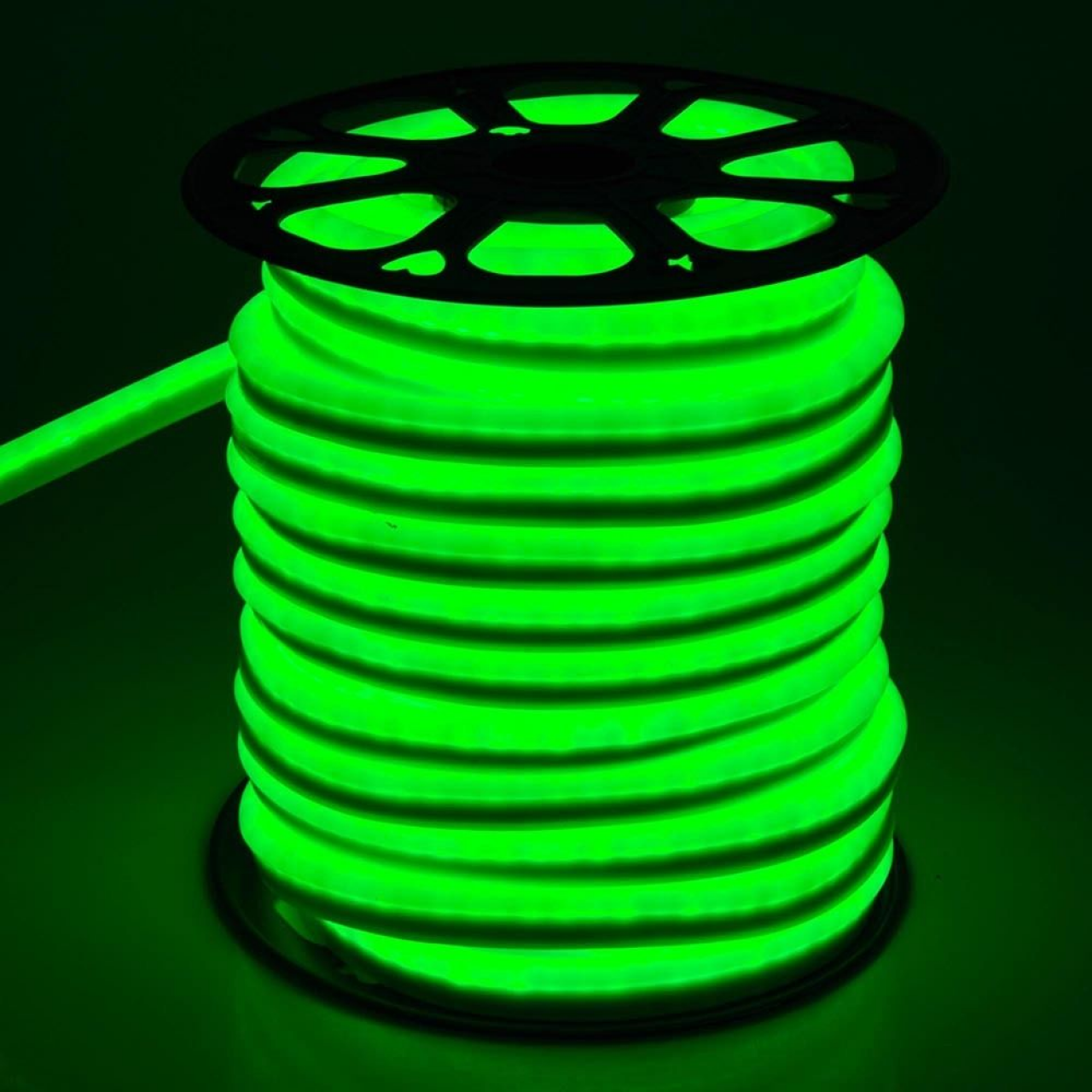 Neon Esnek Led Şerit  220 Volt  50 Metre Yeşil