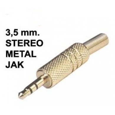 3,5 MM STEREO METAL JAK STEREO 5 ADET