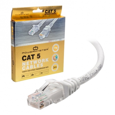 Powermaster CAT 5 Ethernet RJ45 Data Aktarım Kablosu 3 Metre