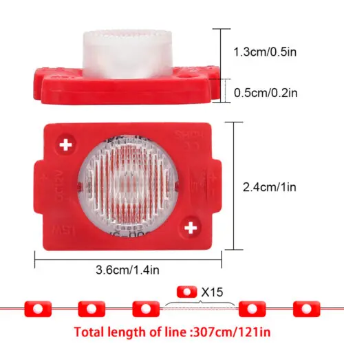 1.5 Watt Yeşil Dik Açı Mercekli Modül Led 12 Volt - Görsel 2