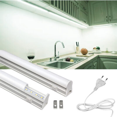 SB-6528 60 Cm Beyaz Led Bant Armatür Floresan Aç Kapa Butonlu ve Fişli