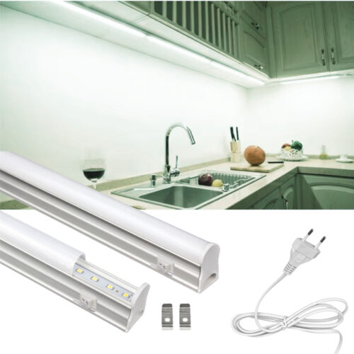 SB-6527 30 Cm Beyaz Led Bant Armatür Floresan Aç Kapa Butonlu ve Fişli