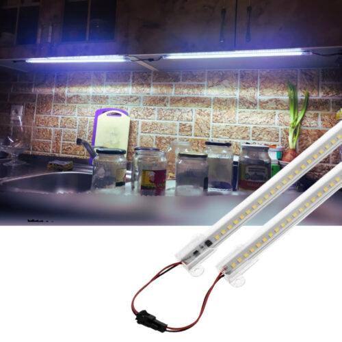 SB-6554 2 Adet 50 Cm 220v Şeffaf Çubuk Bar Led Beyaz Işık