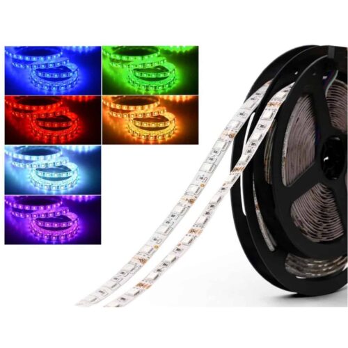 Rgb Şerit Led Işık Dış Ortam 12 Volt 5 Metre