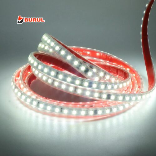 Sb-6548 15 Metre Beyaz Işık Yapışkanlı Yüksek Lümen Silikonlu Şerit Led Işık Fişli Aydınlatma - Görsel 3