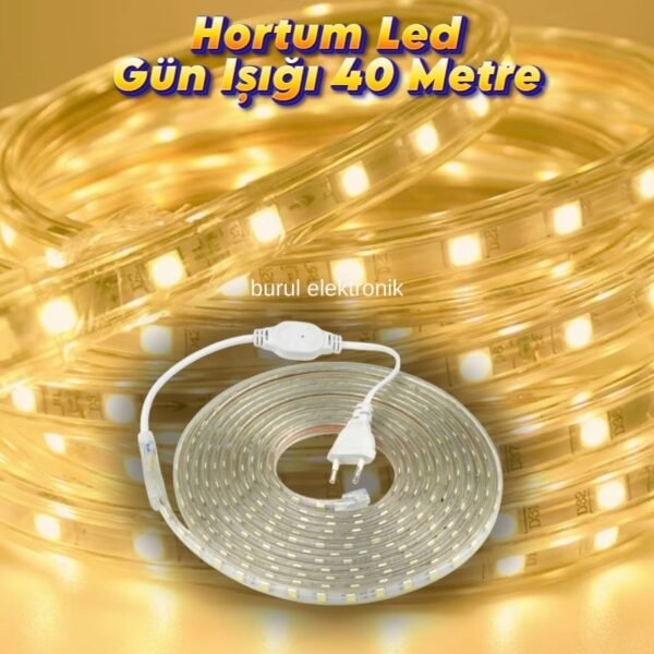 40 Metre Hortum Led Gün Işığı Dış Mekan Fişli SB-6539