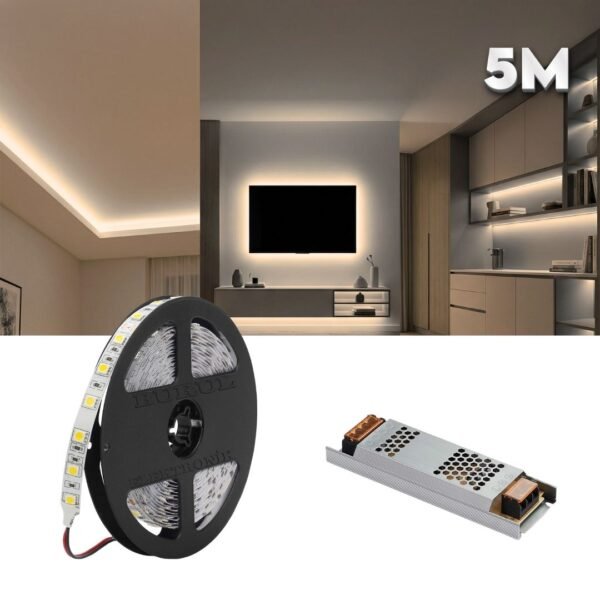5m Gün Işığı Gizli Işık Bandı Seti - Tavan, Tv Ünitesi, Mobilya, Salon Oda Ambiyans Aydınlatma