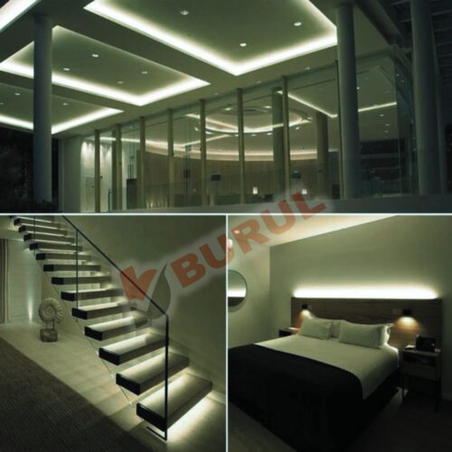 SB-6555 25 Metre Beyaz Led Işık Seti Gizli Tavan Işık Bandı Aydınlatma Ev Oda Salon TV Ünitesi Mutfak - Görsel 6