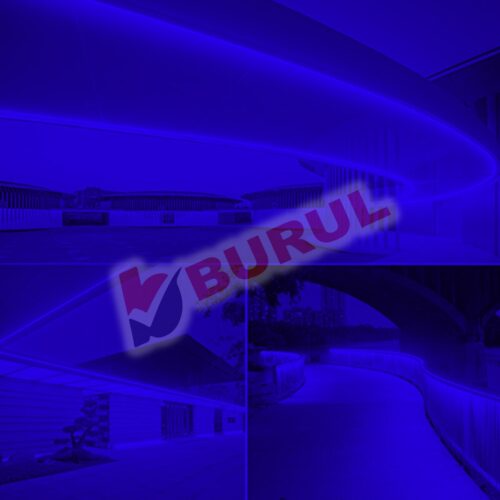 SB-6509 3 Metre Mavi Işık Neon Led Şerit Dış Mekan Silikonlu Esnek Dekoratif Aydınlatma 220v Fişli - Görsel 5