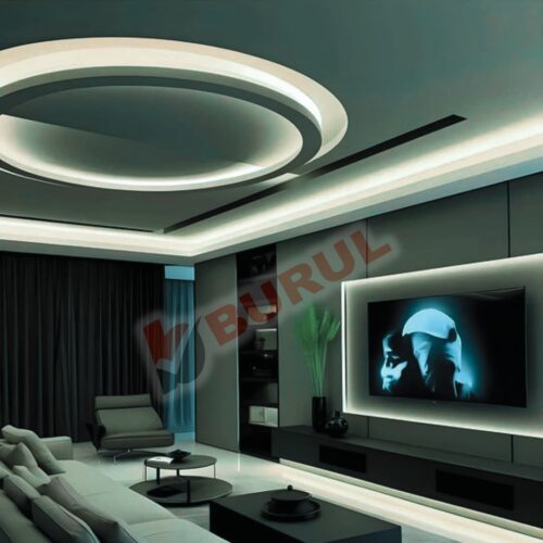 SB-6555 25 Metre Beyaz Led Işık Seti Gizli Tavan Işık Bandı Aydınlatma Ev Oda Salon TV Ünitesi Mutfak - Görsel 5