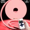 2.5 Metre Kırmızı Işık Esnek Neon Led Şerit Dimmer Kumandalı Dekoratif Aydınlatma Seti SB-6538