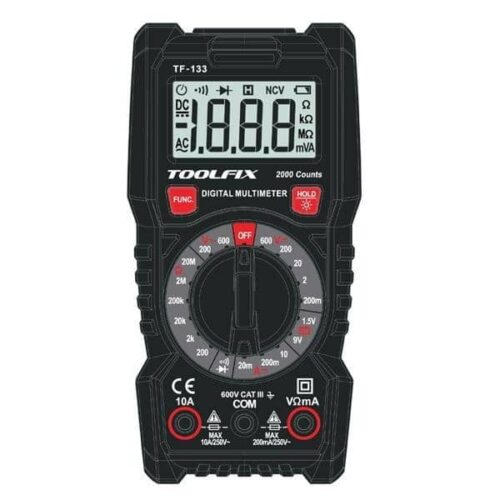 Toolfix Tf-133 Ac-Dc Dijital Multimetre Ölçü Aleti