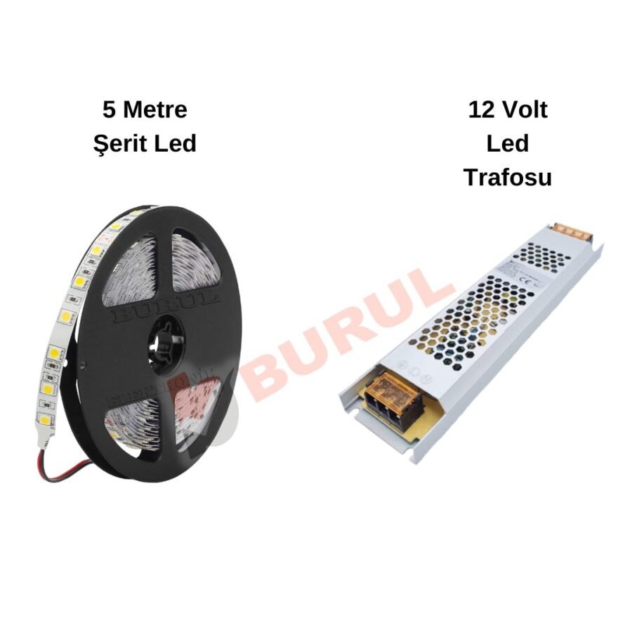 5 Metre Gün Işığı Led Işık Seti Gizli Tavan Işık Bandı Aydınlatma Ev Oda Salon TV Ünitesi Mutfak SB-6555 - Görsel 2