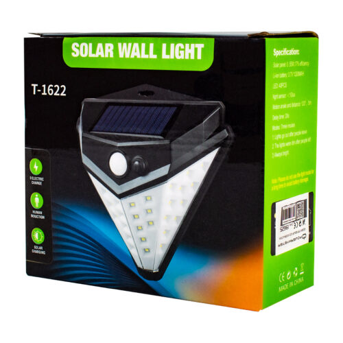 40 Led'Li 120* 5 Mt Görüş Açısı Solar Üçgen Tip Işıldak Fener - Görsel 3