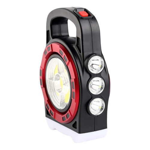 Cob Ledli 20 Watt 3 Kademeli Şarj Edilebilir Usb Çıkışlı Solar Lamba - Görsel 3
