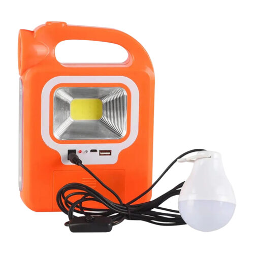 Cob Ledli Solarlı 3 Kademeli Usb Çıkışlı Şarjlı Işıldak Fener (2 Parça Ampulü Unutma) - Görsel 3
