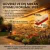 Şerit LED Amber 220V Yüksek Parlaklık, 120 LED/m, Tak Çalıştır, Fişli Anahtarlı, Silikonlu İç/Dış Mekan, Yapışkanlı, Mutfak, Tezgah Altı, Mobilya, Asma Tavan, Bahçe, SB-6508 - Görsel 4