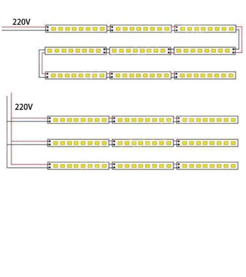 220v Alüminyum Bar Led 50 Cm 5 Adet - Görsel 2