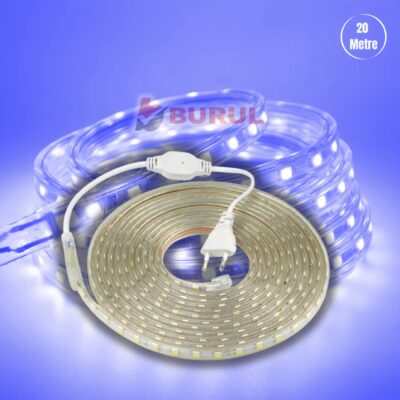SB-6522 20 Metre Mavi Işık Hortum Şerit Led Dış Ortam Aydınlatma 220v Fişli
