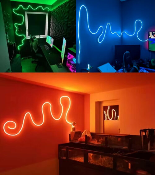 SB-6535 5 Metre Gün Işığı Esnek Neon Led Şerit Butonlu Dekoratif Aydınlatma Seti - Görsel 3