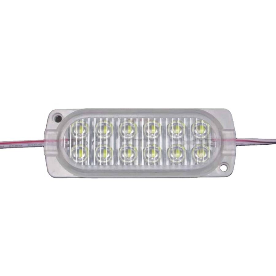 Mercekli 12 Led 2.4 Watt Modül Led Beyaz 12 Volt