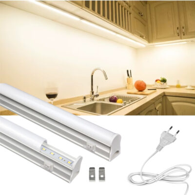 SB-6527 30 Cm Gün Işığı Led Bant Armatür Floresan Aç Kapa Butonlu ve Fişli