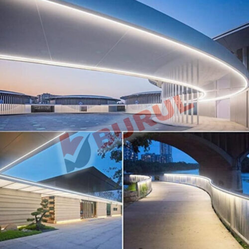 SB-6509 2 Metre Beyaz Işık Neon Led Şerit Dış Mekan Silikonlu Esnek Dekoratif Aydınlatma 220v Fişli - Görsel 4
