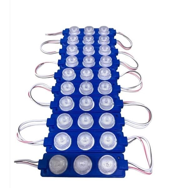 3w Dik Açı Mercekli Mavi Reklamcı Modül Led Parmak Led Lamba 12 Volt