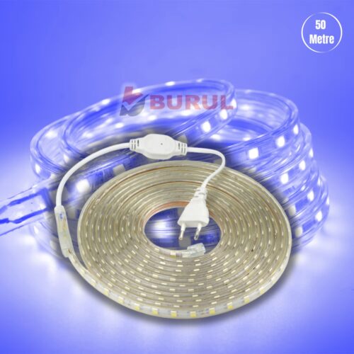 SB-6539 50 Metre Mavi Işık Hortum Şerit Led Dış Ortam Aydınlatma 220v Fişli