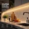 Şerit LED Gün Işığı 220V Yüksek Parlaklık, 120 LED/m, Tak Çalıştır, Fişli Anahtarlı, Silikonlu İç/Dış Mekan, Yapışkanlı, Mutfak, Tezgah Altı, Mobilya, Asma Tavan, Bahçe, SB-6508 - Görsel 6