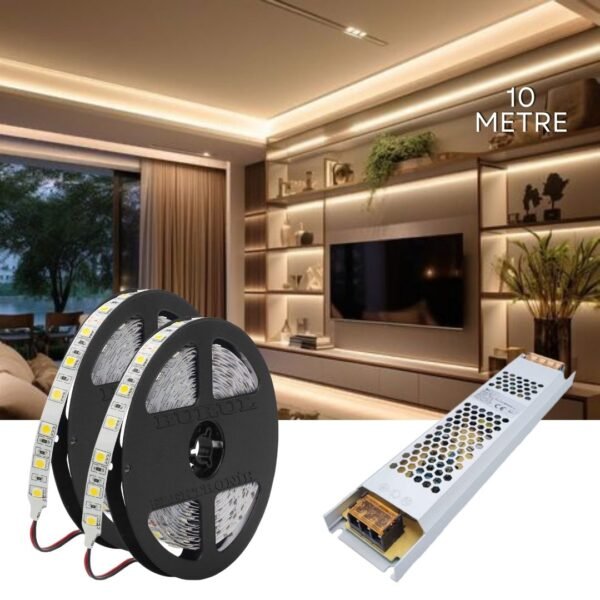10 Metre Gün Işığı Led Işık Seti Gizli Tavan Işık Bandı Aydınlatma Ev Oda Salon TV Ünitesi Mutfak SB-6555