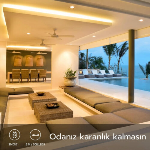 SB-6513 5 Metre Dimmer Anahtarlı Gün Işığı Şerit Led Seti - Görsel 3
