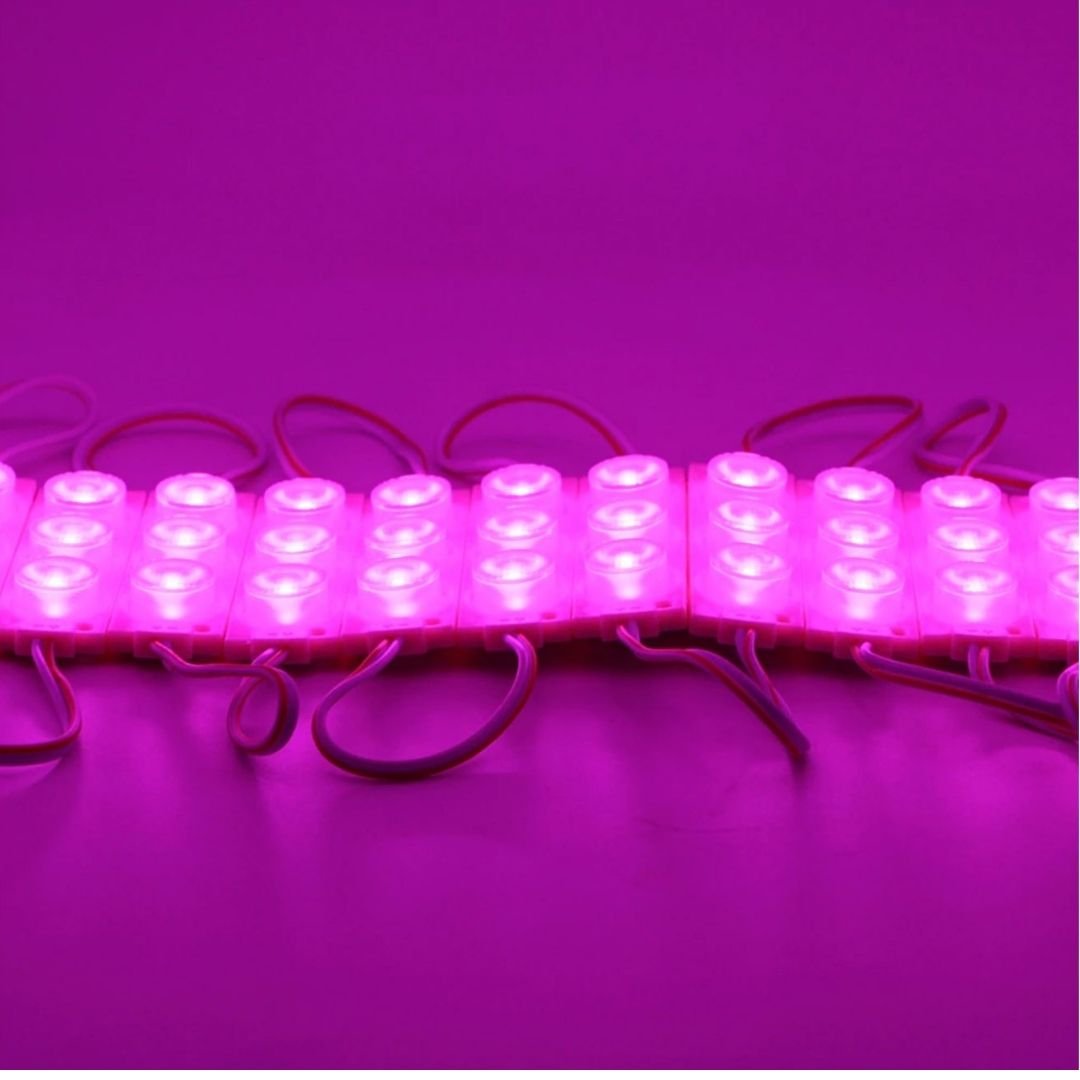 3w Dik Açı Mercekli Pembe Reklamcı Modül Led Parmak Led Lamba 12 Volt - Görsel 2