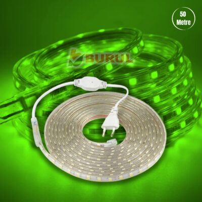SB-6539 50 Metre Yeşil Işık Hortum Şerit Led Dış Ortam Aydınlatma 220v Fişli