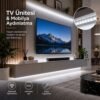 Şerit LED Beyaz 220V Yüksek Parlaklık, 120 LED/m, Tak Çalıştır, Fişli Anahtarlı, Silikonlu İç/Dış Mekan, Yapışkanlı, Mutfak, Tezgah Altı, Mobilya, Asma Tavan, Bahçe, SB-6508 - Görsel 7