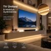 Şerit LED Gün Işığı 220V Yüksek Parlaklık, 120 LED/m, Tak Çalıştır, Fişli Anahtarlı, Silikonlu İç/Dış Mekan, Yapışkanlı, Mutfak, Tezgah Altı, Mobilya, Asma Tavan, Bahçe, SB-6508 - Görsel 7