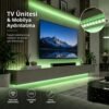 Şerit LED Yeşil 220V Yüksek Parlaklık, 120 LED/m, Tak Çalıştır, Fişli Anahtarlı, Silikonlu İç/Dış Mekan, Yapışkanlı, Mutfak, Tezgah Altı, Mobilya, Asma Tavan, Bahçe, SB-6508 - Görsel 7
