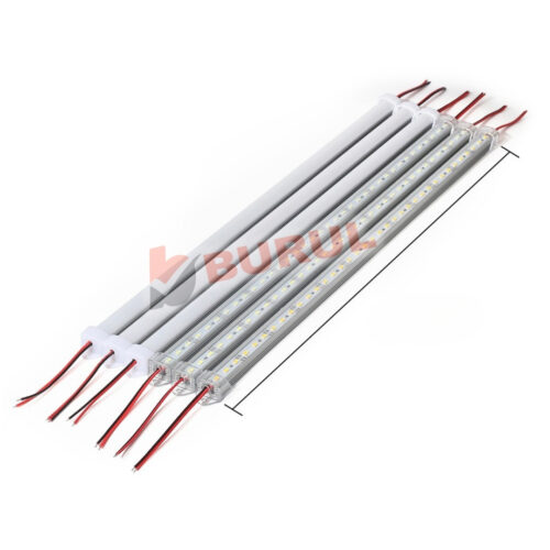 SB-6551 2 Adet Alüminyum Kasalı 5630 Bar Led 12 Volt Gün Işığı 50 Cm Şeffaf Karavan Tekne Otomobil - Görsel 3