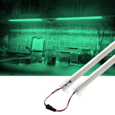 SB-6554 2 Adet 100 Cm 220v Şeffaf Çubuk Bar Led Yeşil Işık