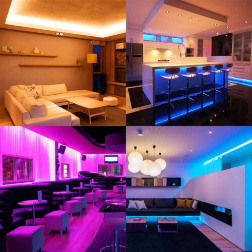 SB-6547 2.5 Metre 256 Renk Bluetooth APP Kontrol Renk Değiştiren RGB Şerit Led Işık Seti - Görsel 4