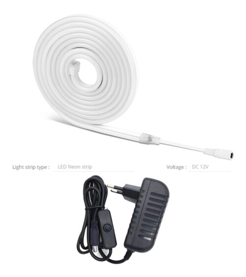 2.5 Metre Gün Işığı Esnek Neon Led Şerit Butonlu Dekoratif Aydınlatma Seti SB-6536 - Görsel 2