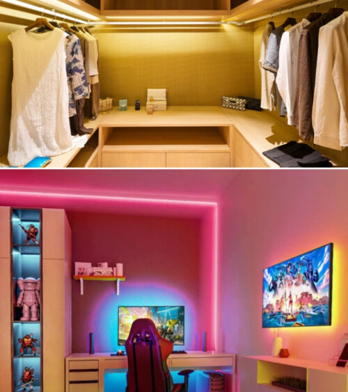 2.5 Metre Gün Işığı Esnek Neon Led Şerit Butonlu Dekoratif Aydınlatma Seti SB-6536 - Görsel 7