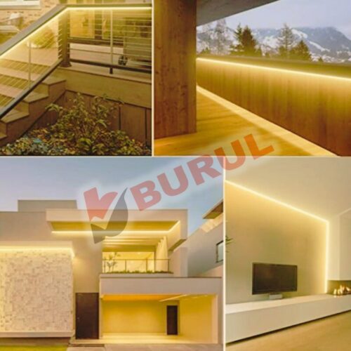SB-6509 2 Metre Gün ışığı Neon Led Şerit Dış Mekan Silikonlu Esnek Dekoratif Aydınlatma 220v Fişli - Görsel 5