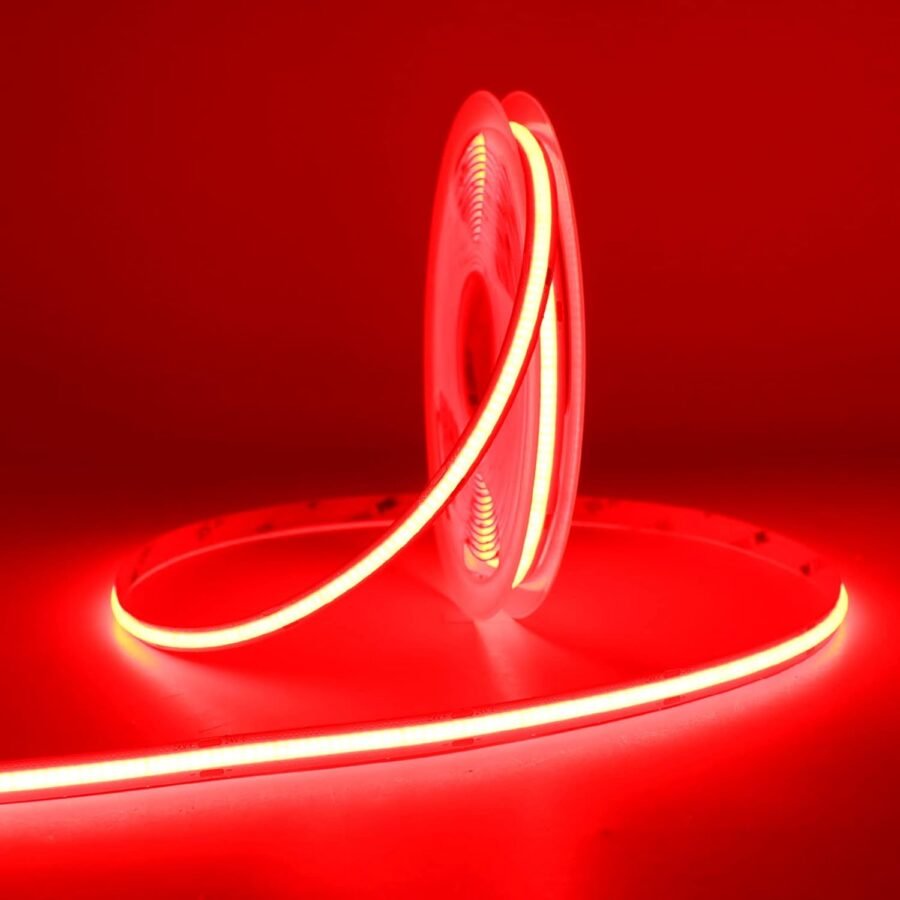 Cob Şerit Led 12v Kırmızı 5 Metre