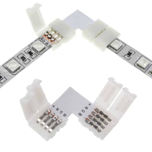 RGB Şerit Led Köşe Birleştirme Aparatı 4 Pin
