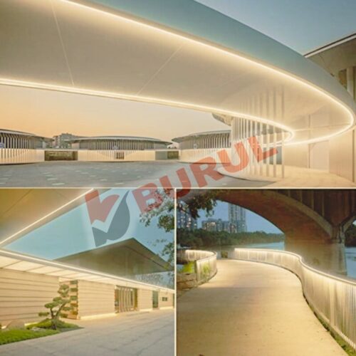 SB-6509 2 Metre Gün ışığı Neon Led Şerit Dış Mekan Silikonlu Esnek Dekoratif Aydınlatma 220v Fişli - Görsel 4