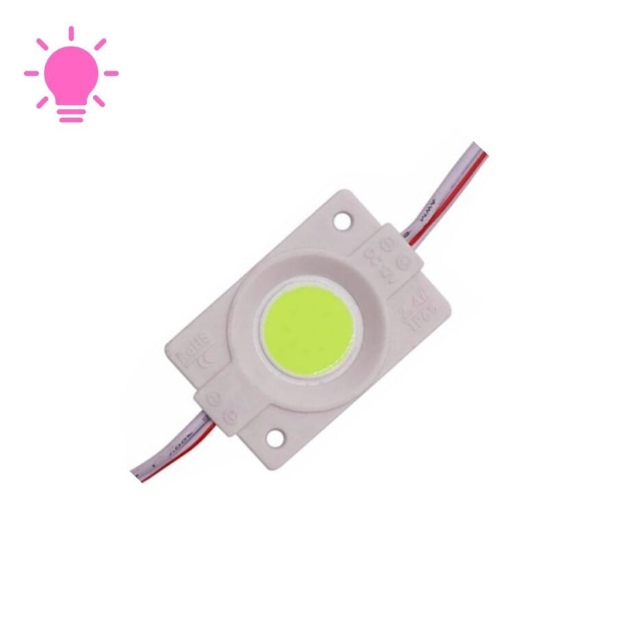 2.4 Watt Pembe Cob modül Led 12 Volt
