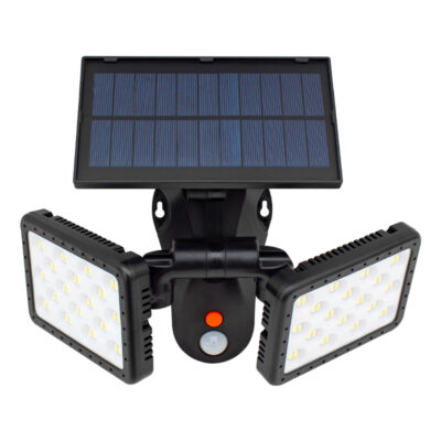 Sensörlü 144 Smd Ledli Solar Aydınlatmalı Duvar Lambası